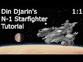Minecraft Din Djarin's Mandalorian N-1 Starfighter Tutorial | 1:1 Scale