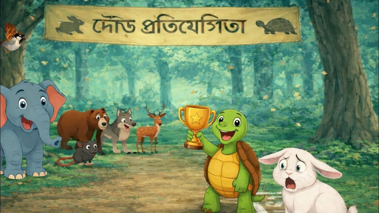 খোরগোশ আর কচ্ছপের প্রতিযোগিতা||Bengali story||STORY বাংলা||20256