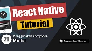 Modal React Native Element // Belajar React Native