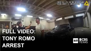 Tony Romo bodycam video released: Watch the former Cowboys QB's OWI arrest