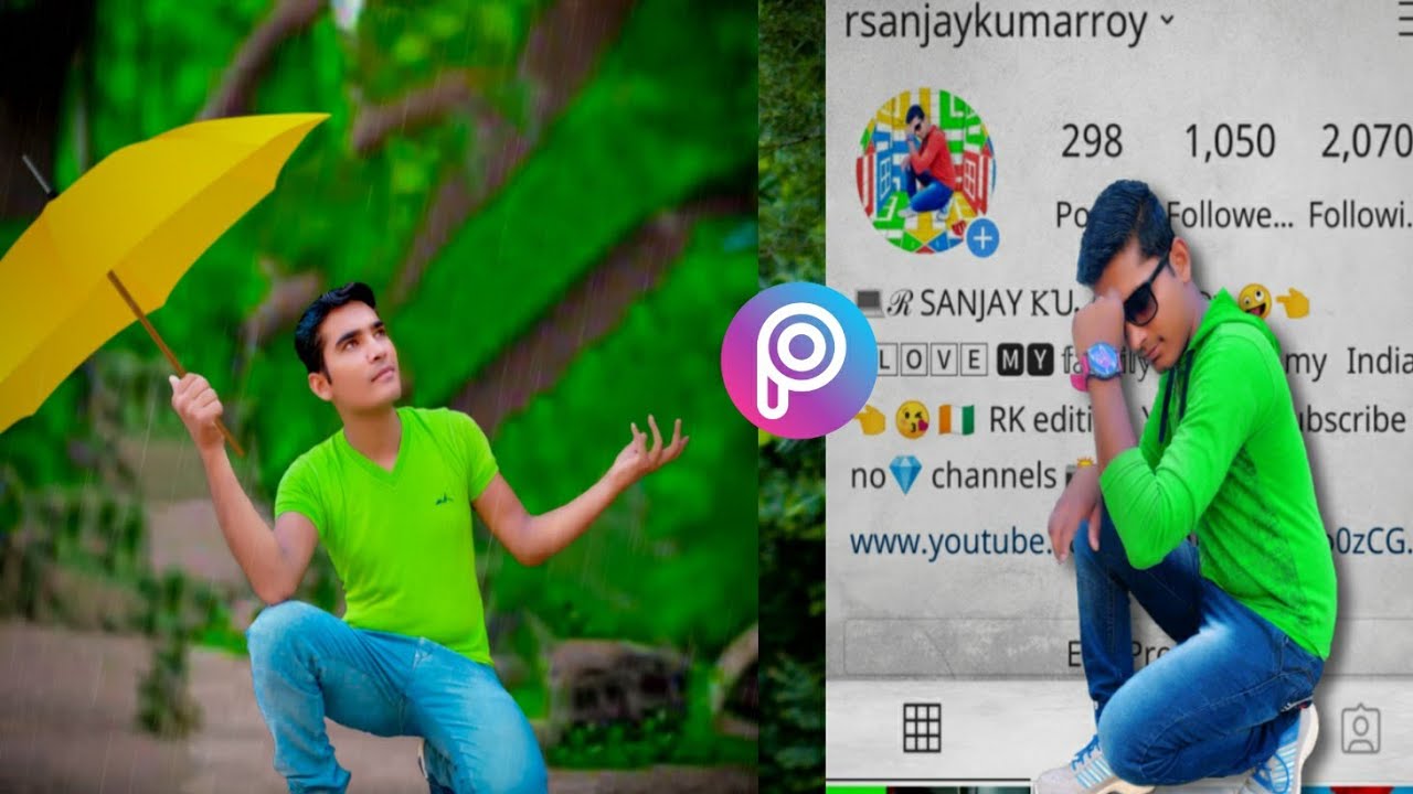 PicsArt Photo editing lightroom umbrella editing