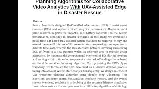 Optimal Task Offloading and Trajectory Planning Algorithms for Collaborative Video Analytics With UA
