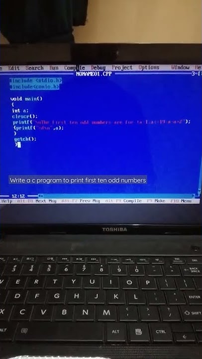 Write a c program to print first 10 odd numbers. - YouTube