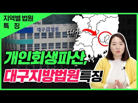   지역별 법원 특징 대구 지방법원편