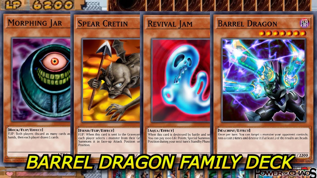 Yu-Gi-Oh! Power of Chaos Joey The Passion | Barrel Dragon Deck | Summoning 4 Barrel Dragon