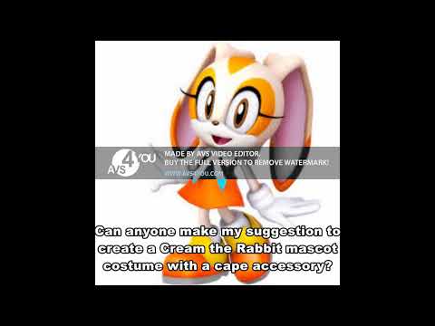 Sonic Hedgehog Cream Fleece Plush Beanie Cream the Rabbit Costumes Hat Sonic Hedgehog Cream Fleece Plush Beanie Cream the Rabbit Costumes Hat
