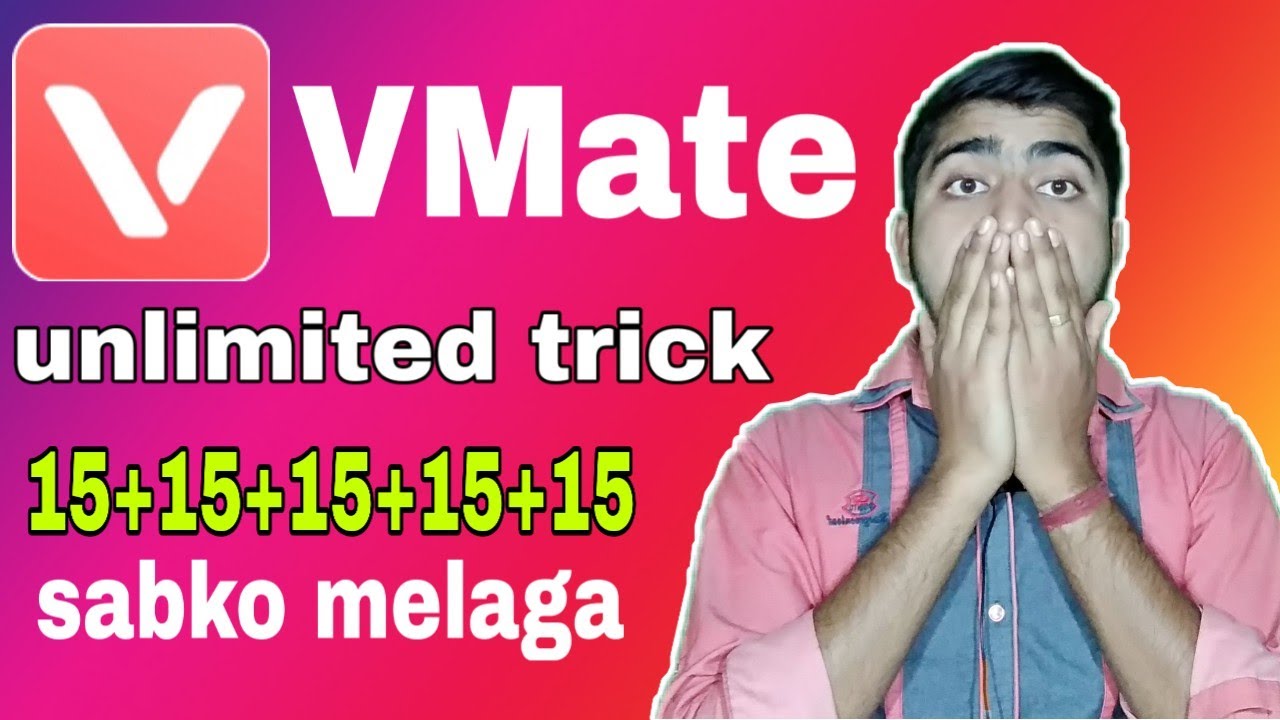 Vmate unlimited bypass trick, vmate unlimited trick earn in one device, vmate bypass trick