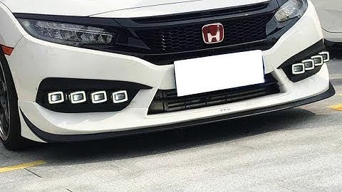 White/Ice Blue/Amber Switchback LED Daytime Light Kit w/Sequential Turn Signal For 16-up Civic Sedan