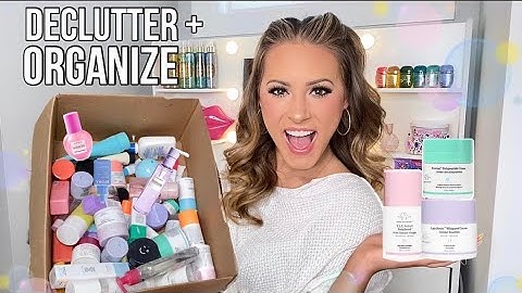 DECLUTTER & ORGANIZE my SKINCARE COLLECTION with me! 🫧🧖‍♀️🧼 #satisfying #skincare #trendy #cute