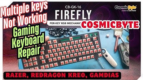 How to Repair Gaming Keyboard Keys Not Working | How to Fix keyboard keys Not Working, Cosmicbyte