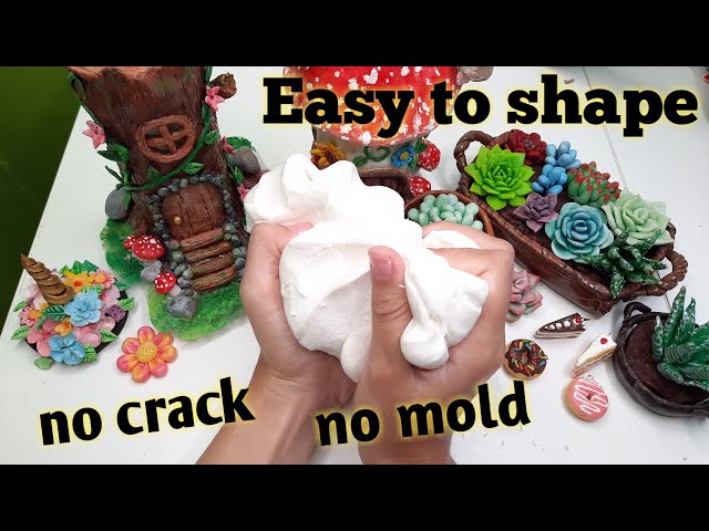 How to make flexible moldable cold porcelain modeling clay 