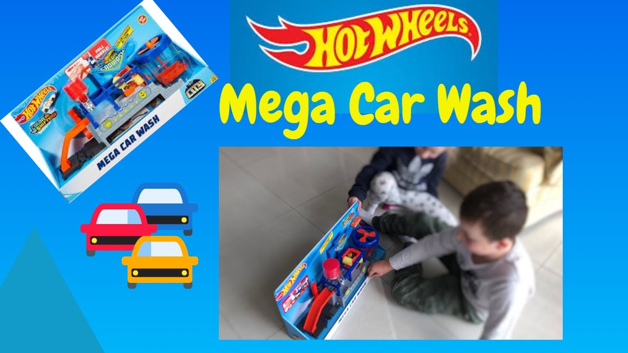 Unboxing the Hot Wheels Mega Car Wash YouTube