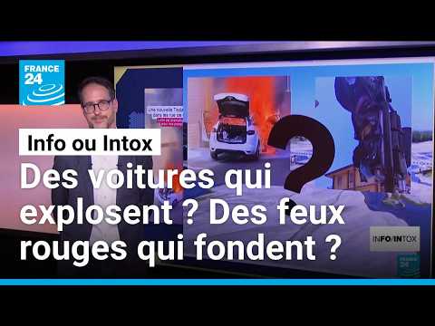 Des voitures électriques qui explosent ? Attention à ces intox autour de la canicule.