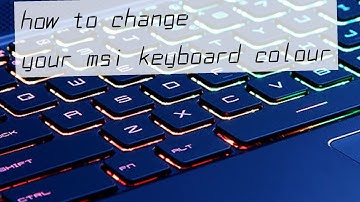 How To Change Your MSI Keyboard Color #msi #rgb #keyboard #technology