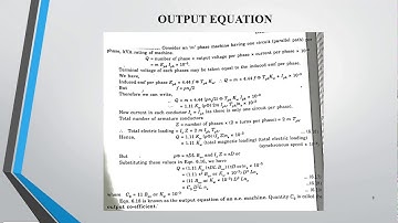 KTU EE 409 | EMD | MODULE 4 | PART 1| DESIGN OF SYNCHRONOUS MACHINE | (MALAYALAM )
