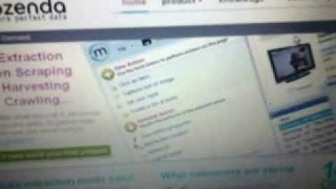Data extraction Tool on Mozenda