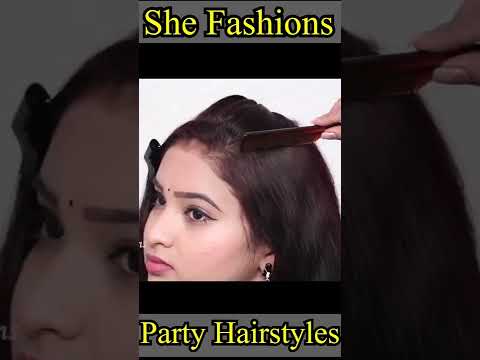 party hairstyles #short #shorts #shortvideo