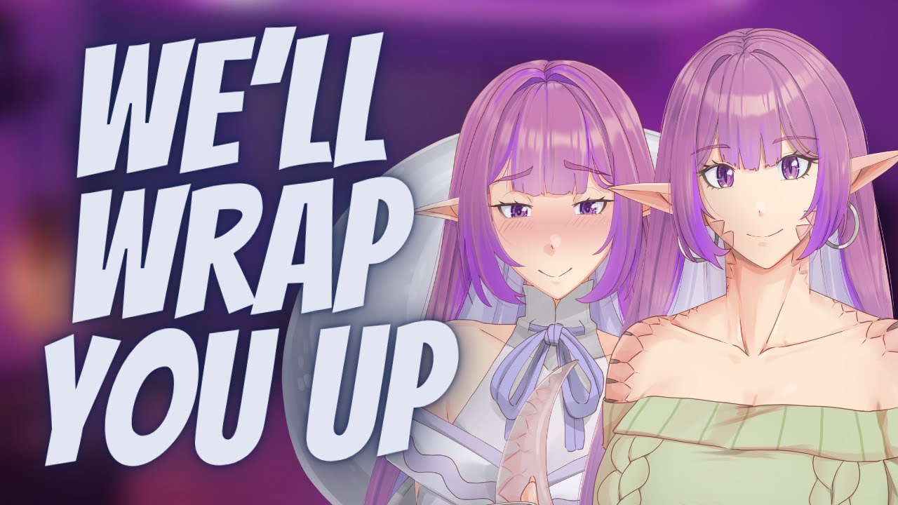 Snowed in with your clingy lamia roommates (FF4A) [ASMR] [Coiling] [Ear blowing] [Sleep aid]