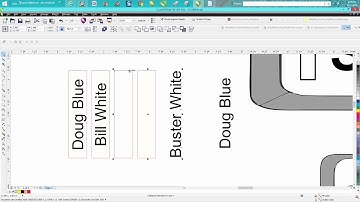 Corel Draw Tips & Tricks Putting Text in a space like pen jig