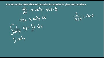 Initial value problem (separable differential equation)