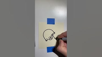 HOW TO DRAW A FOOTBALL HELMET