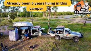 5 years living out of this camper..How I've set up for living on the road fulltime..& exploring more
