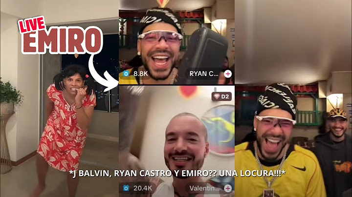 Live de Emiro con Ryan Castro, J Balvin y Valentina Ferrer. El mejor live de la historia?? 👑🔥🎵