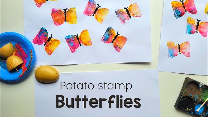 How to Make a Potato Stamp Block Print — The Green Mad House