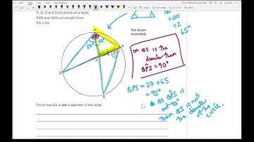 KS3/GCSE Maths : Circle Theorems 3 - Exam Questions
