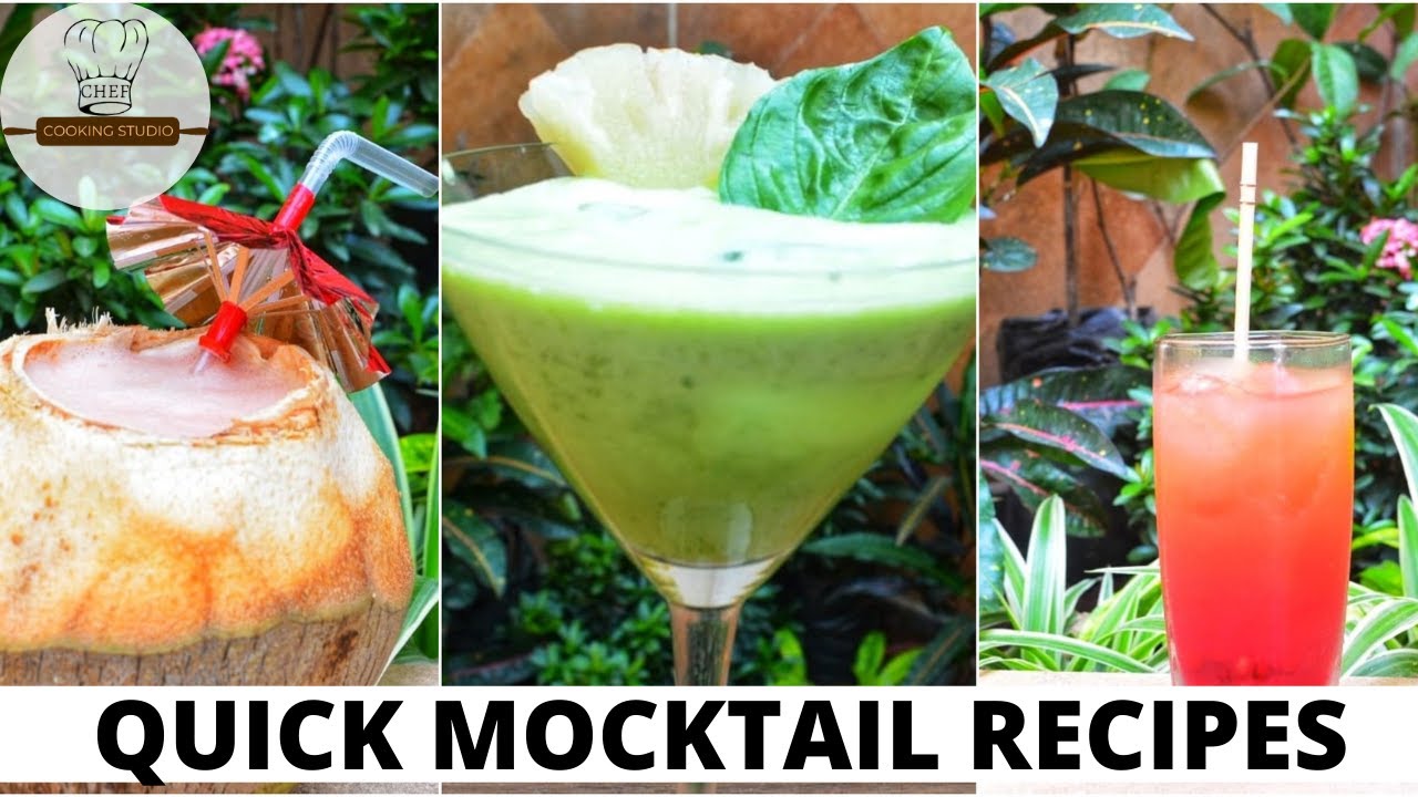 Learn to Make Quick Mocktails at Home | Chef Cooking Studio