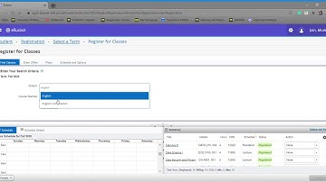 Registering for Classes