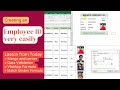 Bangla Tutorial: How to Create an Employee ID in Excel || E course BD Online