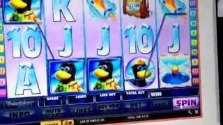 Penguin Vacation Free Spin Feature Big Win screenshot 3