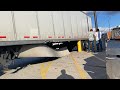 He Ran Over A Post And Tore His Trailer Up!  Trucking Life.