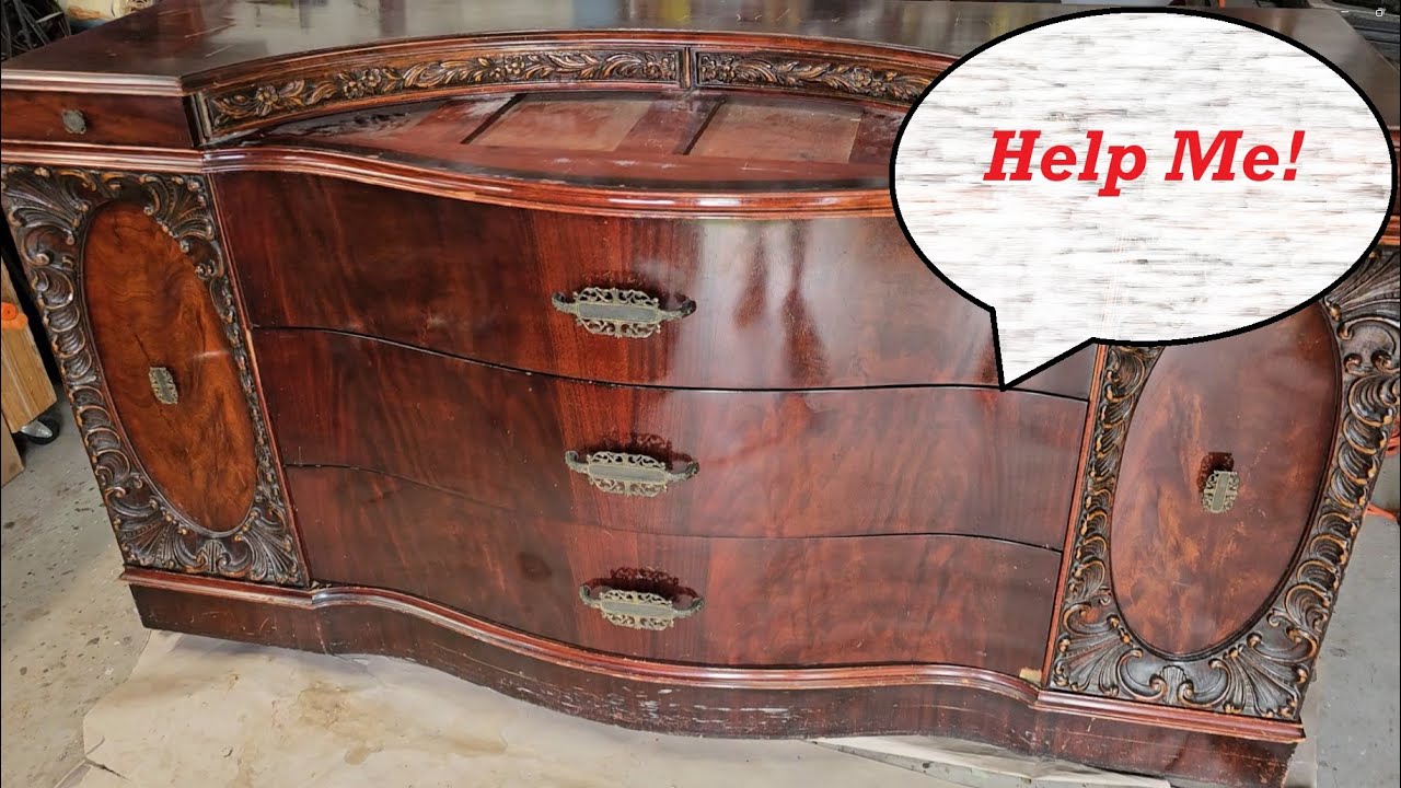 Restoring a Beautiful Vintage Mahogany Dresser
