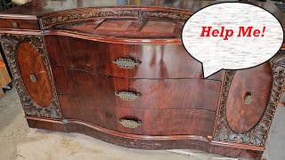 Restoring a Beautiful Vintage Mahogany Dresser
