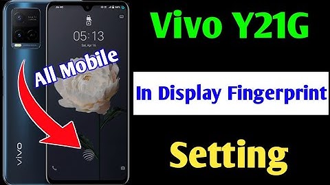 Vivo Y21G in display fingerprint setting | Vivo y21g me in display fingerprint lock Kaise lagae