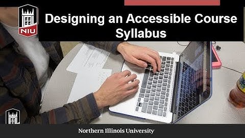 Designing an Accessible Syllabus