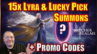 15x Lyra & Lucky Pick Summons! | Frostfall Event Promo Code!  | Watcher of Realms