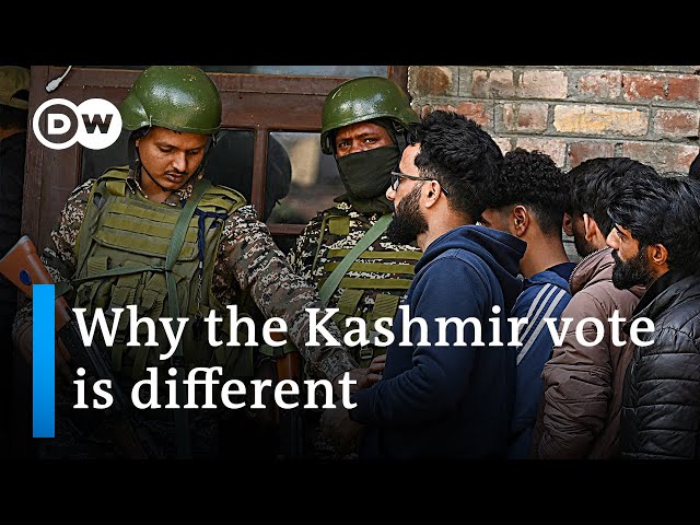 Modi's BJP steers clear as Kashmir votes in Indian election | DW News class=