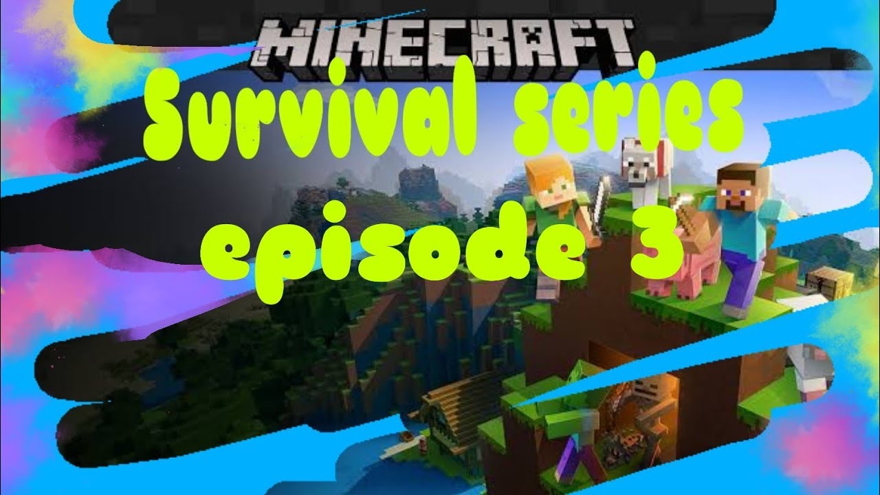 Minecraft survival series episode 3 / making a underground base - YouTube