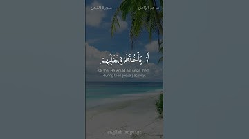أفأمن الذين مكروا السيئات أن يخسف الله بهم الأرض - #ماجد_الزامل - #سورة_النحل #حالة_واتس