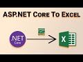 Export Data into Excel file Using ASP .NET Core MVC