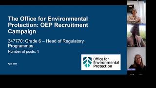 Head of Regulatory Programmes Candidate Webinar