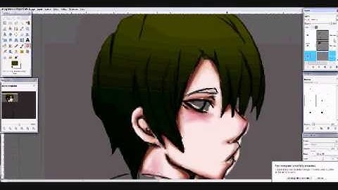 Coloring and lineart on Gimp