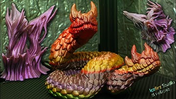 2 awesome hydra and amphisbaena 3d print timelapse support free remix stl available for download