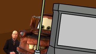 Tow Mater plays Hide and Seek