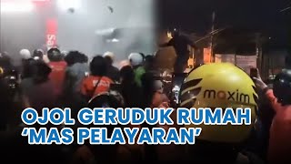 Ratusan Driver ShopeeFood Jogja Geruduk Rumah