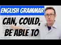 English lesson B1 - Using 'can', 'could' and 'be able to' for ability - gramática inglesa