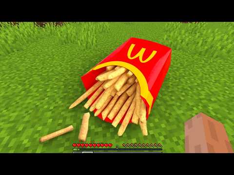 I Made Realistic French Fries in Minecraft! 🍟